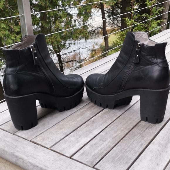 Shoe the Bear leather platform ankle boots - Picture 8 of 13